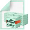 MILDPLUS Disposable Bed Pads, 76.2 x 91.4 cm, Extra-Large and Durable, Waterproof, Green, 100 Count view 1