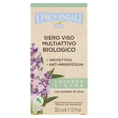 I Provenzali Siro Multifunctional Facial Protection and Anti-Blemish Treatment, Ligurian Lavender, with Olive Extract, 30 ml