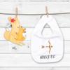 Mr. & Mrs. Panda Personalized Baby Bib, Sagittarius view 4