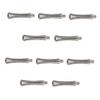 Stainless Steel Hair-Cutting Scissors, Removable Finger Rests, 10 Pieces view 1