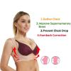 ZLCO Posture Corrector, Hunched-Back Relief and Hump Correction Brace, Chest/Bra Support for Women, Beige—XX-Large (Beige M), Present view 2