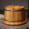 FLBT Wooden Cedar Foot Bath Bucket with Cover view 2