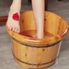 FLBT Wooden Cedar Foot Bath Bucket with Cover view 3