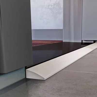 TRUNXUCL Silicone Threshold Ramp, Curb Ramp for Wheelchairs, 2 x 1.2 x 100 cm