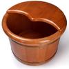 Oak Wooden Foot Bath Basin, 20 cm High view 1