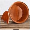 Oak Wooden Foot Bath Basin, 20 cm High view 2