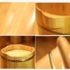 FLBT Wooden Foot Bath Bucket with Massager and Cover view 2