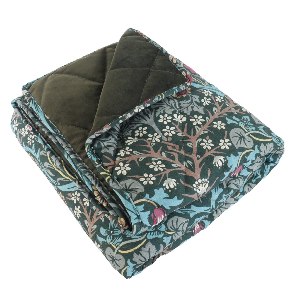 Rosewood x Morris & Co. Blackthorn Pet Blanket for Dogs and Cats, 150 x 100 cm, Green