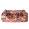 Rosewood x Morris & Co. Strawberry Thief Pet Bed, Burgundy, Size S view 1