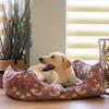 Rosewood x Morris & Co. Strawberry Thief Pet Bed, Burgundy, Size S view 2