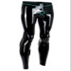 Men's Latex Leggings, Thin Rubber, Ring Holes, Fitted view 1