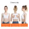 EXENXA Adjustable Posture Corrector Back Brace for Men and Women, White, Size L view 2