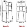 HHUARI Foldable Rolling Walker for Seniors and Adults view 3