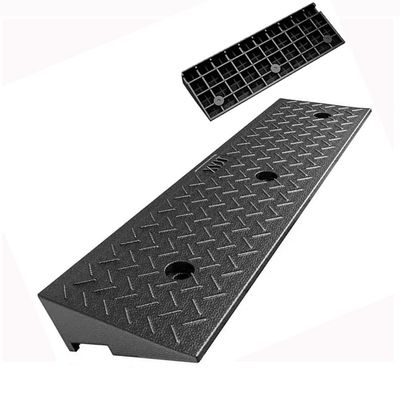 FREAZE Heavy-Duty Rubber Threshold Ramp, Curb Ramp, High-Strength Damping Ramp for Cars, Caravans, Trucks and Motorhomes, 4–13 cm Height, 100 x 25 x 4 cm