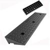 FREAZE Heavy-Duty Rubber Threshold Ramp, Curb Ramp, High-Strength Damping Ramp for Cars, Caravans, Trucks and Motorhomes, 4–13 cm Height, 100 x 25 x 4 cm view 1