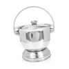 Warmhm Portable Stainless Steel Bedpan with Lid and Handle for Seniors and Children view 1