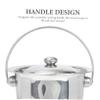 Warmhm Portable Stainless Steel Bedpan with Lid and Handle for Seniors and Children view 3