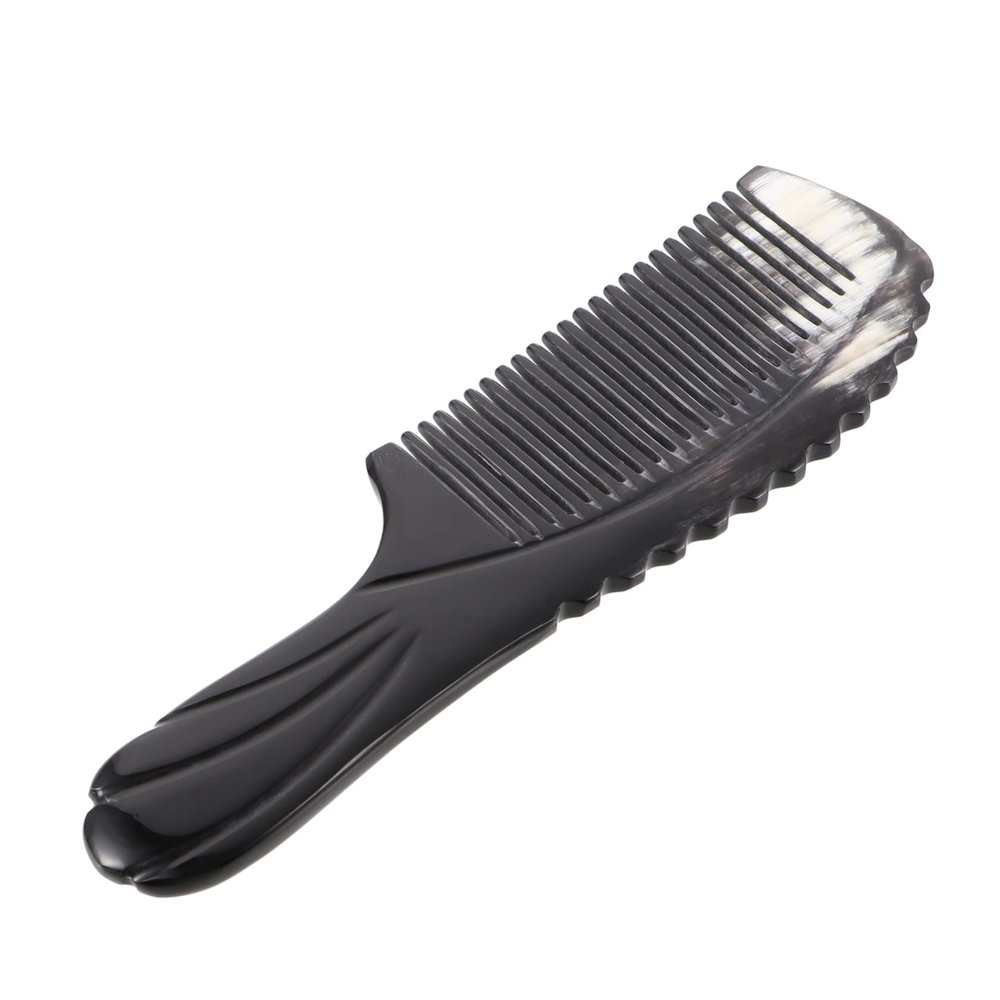 Healeved Horn Massage Comb with Fine Teeth