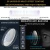 Hubeye Cat-Eye Reading Glasses for Women, Fashionable Large Frame, Blue-Light-Resistant, with Glasses Case, +2.50 view 4