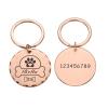 Personalized Engraved Pet ID Tag, Rose Gold, 30 mm view 1
