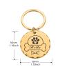 Personalized Engraved Pet ID Tag, Rose Gold, 30 mm view 4