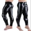 Men's Rubber Skinny Latex Leggings, 3D Cut, Customizable view 2