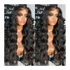 13 x 6 Transparent Lace Frontal Wig, 30-Inch Body Wave Human Hair, 200 Density view 1