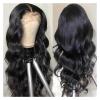 13 x 6 Transparent Lace Frontal Wig, 30-Inch Body Wave Human Hair, 200 Density view 4