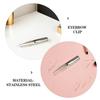 Compact Stainless Steel Eyebrow Tweezers with LED Light view 3