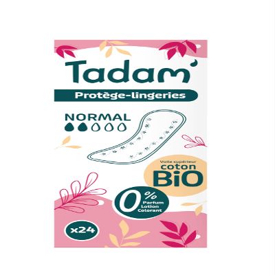 TADAM Dermo Sensitive & Discreet Panty Liners, Regular Protection, 24 Count