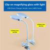 ZLCO Magnifying Desk Lamp with Light, Direct USB Charging (Color: A, Size: 61.5 × 13 cm) view 2