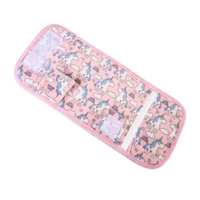 Toyvian Insulated Baby Bottle Warmer, Pink Velour