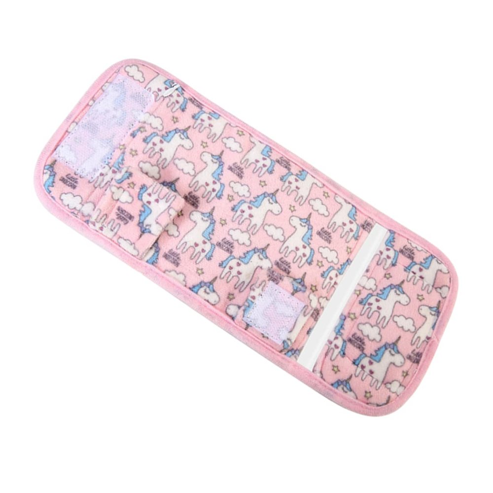 Toyvian Insulated Baby Bottle Warmer, Pink Velour