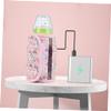 Toyvian Insulated Baby Bottle Warmer, Pink Velour view 3