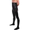 Black Sexy High-Waisted Latex Leggings view 2