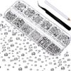 Nail Art Rhinestones, Round Crystal Gems for DIY Nail Art and Crafts view 1