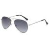 Lanomi Pilot Bifocal Reading Glasses for Men and Women, Metal Frame, Blue-Light Filter, UV400, Silver/Grey view 1