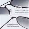 Lanomi Pilot Bifocal Reading Glasses for Men and Women, Metal Frame, Blue-Light Filter, UV400, Silver/Grey view 4