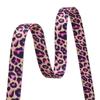 Mihqy Adjustable Dog Collar, Soft Bohemian Floral Geometric Design, Pink Leopard, XS view 4