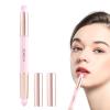 Double-Sided Lipstick Brush with Round Head and Cover, Tumotsit view 1