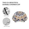 Mandala Pattern Waterproof Double-Layer Shower Cap view 3