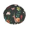 Mushroom, Snail & Butterfly Pattern Reusable Shower Cap view 1