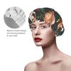 Mushroom, Snail & Butterfly Pattern Reusable Shower Cap view 4