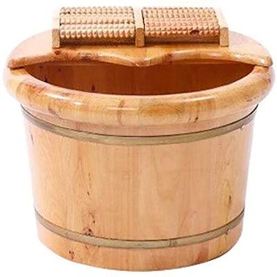 Wooden Foot Bath Barrel, 26 cm High