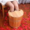 FLBT Natural Fir Wood Foot Bath Bucket with Lid view 3
