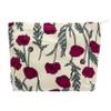 PAZIMIIK Flat Makeup Bag for Purse, Zippered Cosmetic Pouch, Poppy Beige, 10 x 7 in view 1