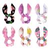 Elastic Hair Ties with Dinosaur Pattern, Dog, Bunny Ear, Bow, Knot, Velvet, 6-Pack view 1