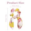 Elastic Hair Ties with Dinosaur Pattern, Dog, Bunny Ear, Bow, Knot, Velvet, 6-Pack view 3