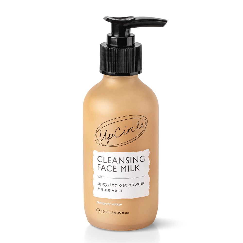 UpCircle Cleansing Face Milk with Aloe Vera + Oat Powder, 120 ml – Vegan & Cruelty-Free