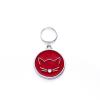 Personalized Pet ID Tag, Custom Engraved, Red, 25 x 25 mm view 1